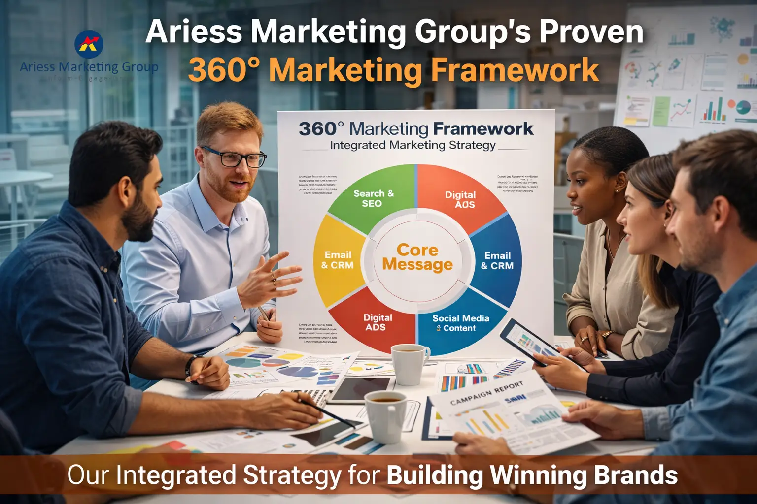 Ariess Marketing Group’s 360° Marketing Framework for Winning Brands